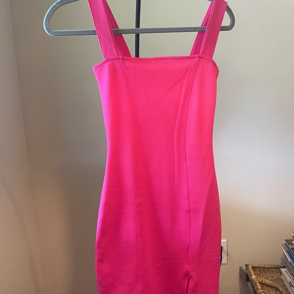 H&M pink tight mini dress - Picture 1 of 3